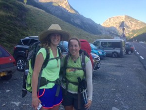 Con Alicia. Esta mañana, en Torrente Broussets