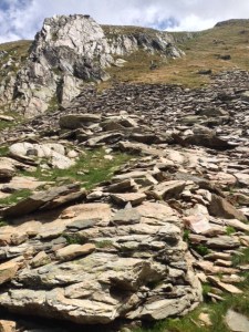 Subida al Coll de Sallente.
