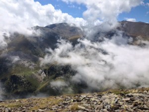 La niebla subiendo en el Col d'Eyne.